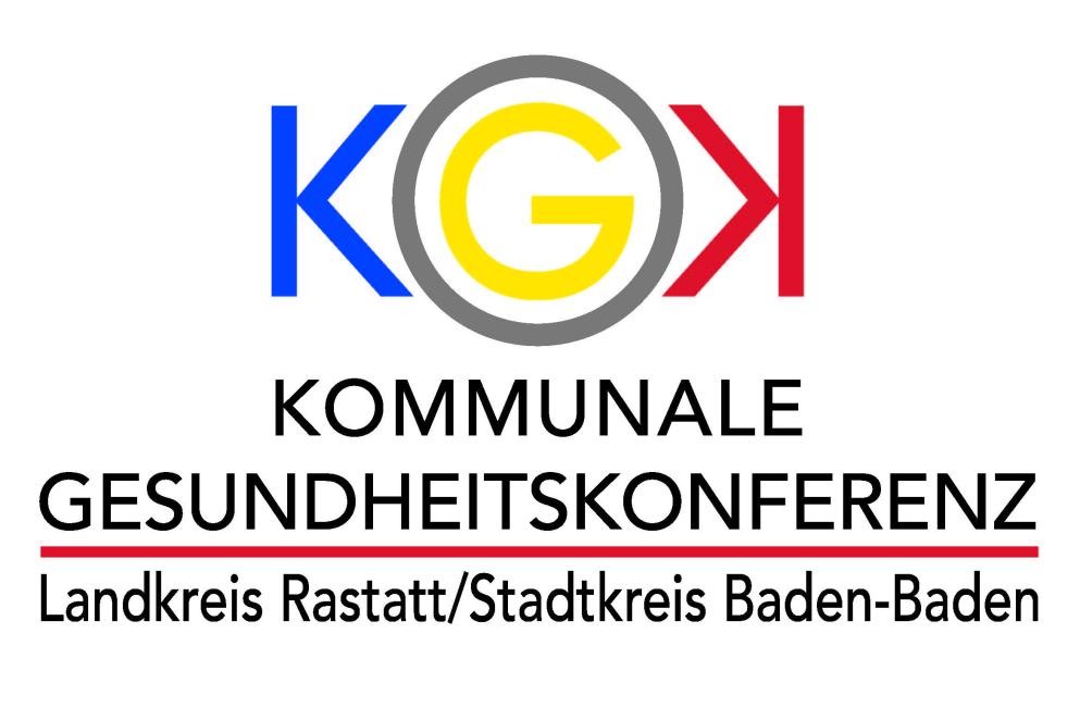 Logo der Kommunalen Gesundheitskonferenz für den Landkreis Rastatt und den Stadtkreis Baden-Baden Das Foto zeigt das Logo der Kommunalen Gesundheitskonferenz für den Landkreis Rastatt und den Stadtkreis Baden-Baden