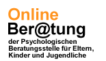 Das Foto zeigt das Logo der Online-Beratung