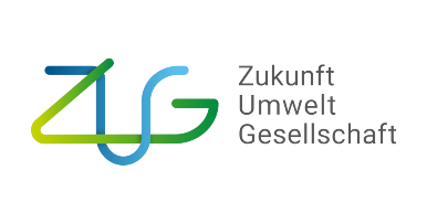 Das Foto zeigt das Logo des Projektträgers Zukunft - Umwelt - Gesellschaft