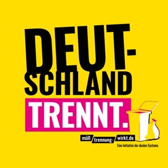 Plakat "Deutschland trennt." Fotocredit: Initiative „Mülltrennung wirkt“ Plakat "Deutschland trennt." Fotocredit: Initiative „Mülltrennung wirkt“